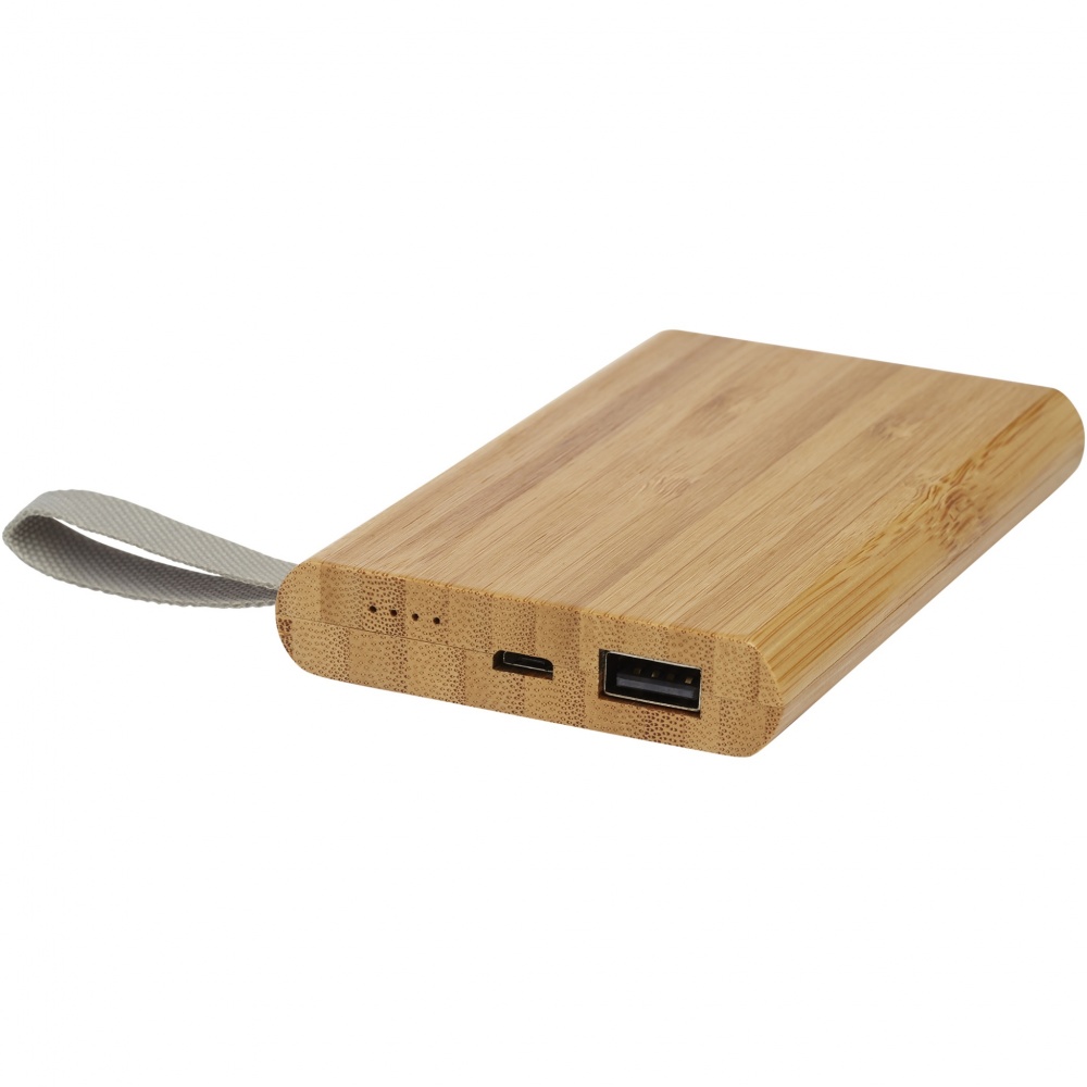 Logotrade profilprodukter bild: Tulda 5000 mAh powerbank bambu