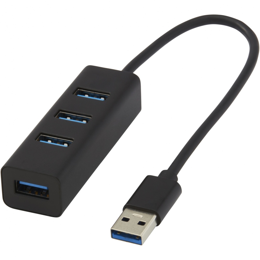 Logotrade profilprodukter bild: ADAPT USB 3.0-hubb av aluminium