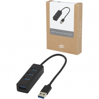 Logotrade reklamprodukter bild: ADAPT USB 3.0-hubb av aluminium