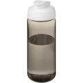 H2O Active® Octave Tritan™ 600 ml sportflaska med uppfällbart lock, Träkol / Vit