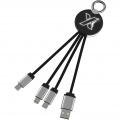 SCX.design C16 ring med light-up kabel, Solid svart/vit