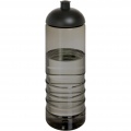 H2O Active® Eco Treble 750 ml sportflaska med kupollock , Träkol / Solid svart