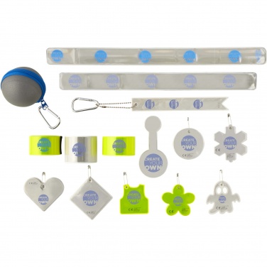 Logotrade reklamprodukter bild: Provlåda med reflekterande produkter