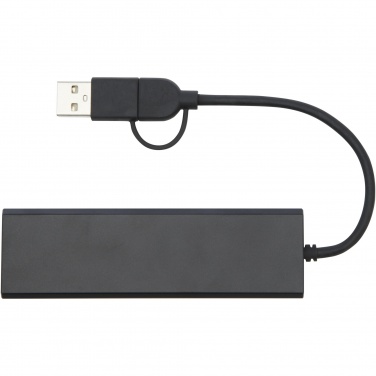 : Rise USB 2.0-hubb av RCS-återvunnen aluminium