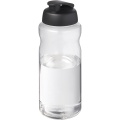 H2O Active® Big Base 1-liters sportflaska med uppfällbart lock, Helt svart