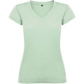 Victoria kortärmad v-ringad T-shirt för dam, Mist Green