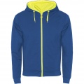 Fuji unisex sweatshirtjacka, Kungsblå / Fluor Gul