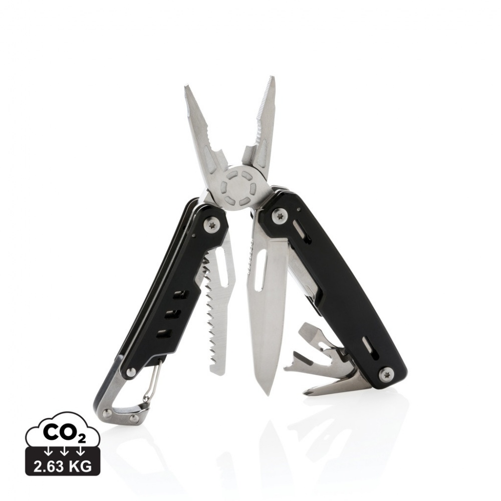 Logotrade reklamprodukter bild: Solid multitool med karbinhake