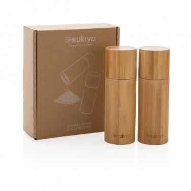 Logotrade kampanjprodukter bild: Ukiyo bambu salt & peppar set