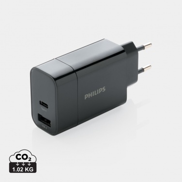 Logotrade profilprodukter bild: Philips 30W ultrasnabb PD väggladdare