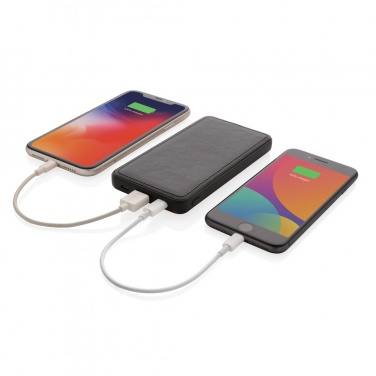 Logotrade profilreklam bild: Tusca 10.000 mAh PU powerbank