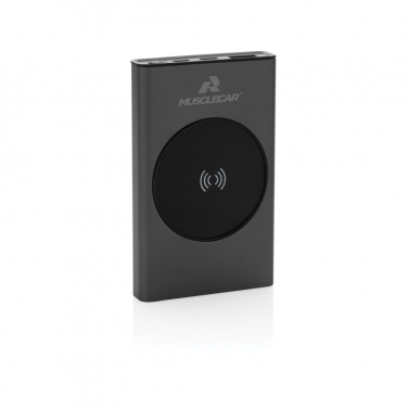 Logotrade kampanjprodukter bild: Terra 5.000mAh/5W trådlös powerbank RCS återvunnen aluminium