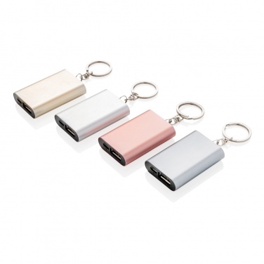 Logotrade kampanjprodukter bild: 1.000 mAh nyckelring powerbank