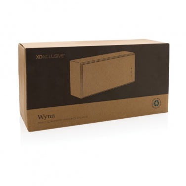 Logotrade profilprodukter bild: Wynn 20W bambu trådlös högtalare