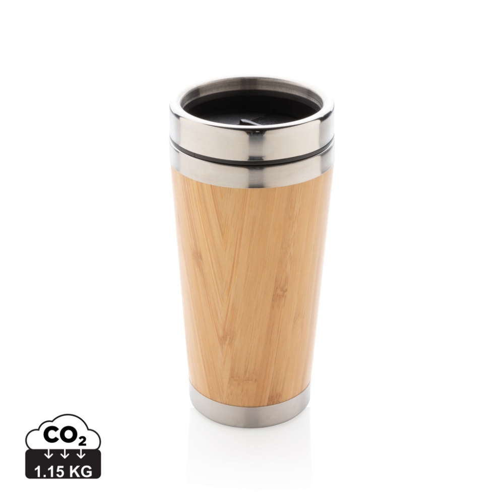 Logotrade reklamprodukter bild: Bambu mugg