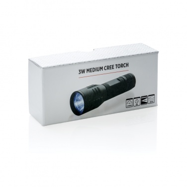 Logotrade kampanjprodukter bild: 3W medium CREE-ficklampa