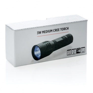 Logotrade presentreklam bild: 3W medium CREE-ficklampa