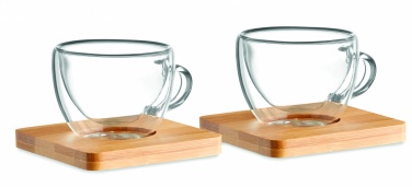 Logotrade reklamprodukter bild: Espresso set i glas