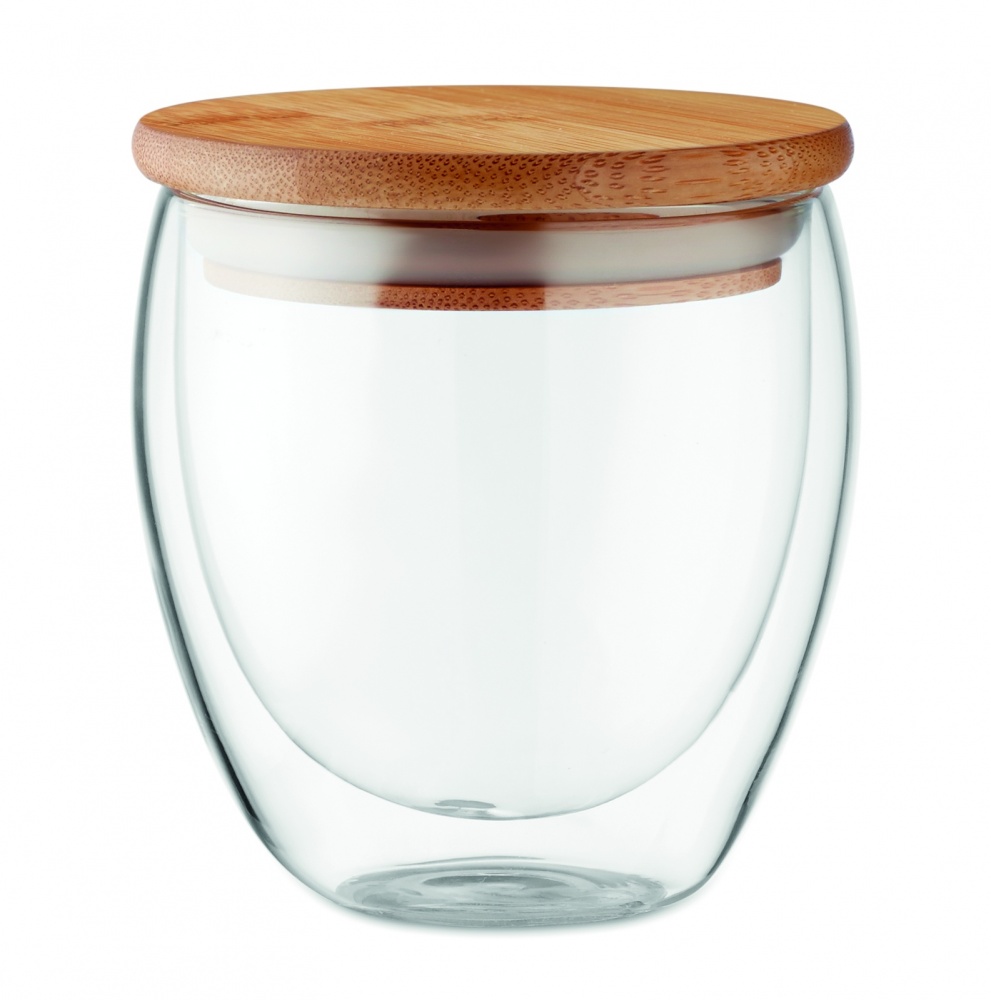 Logotrade kampanjprodukter bild: Glas/Mugg dubbelvägg 250ml