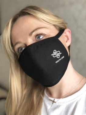 Logotrade profilprodukter bild: MARS PRO bomullsmask (storlek M) med ficka och HEPA-filter 1380165