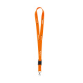 KeyCord 2 cm snodd, fluorescerande orange