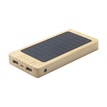 Logotrade profilprodukter bild: Solar Powerbank 8000+ trådlös laddare