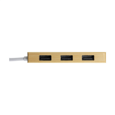 Logotrade profilprodukter bild: Bambu USB-hubb