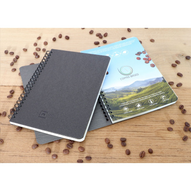 Logotrade profilreklam bild: Kaffepapper Notebook Wire-O A5