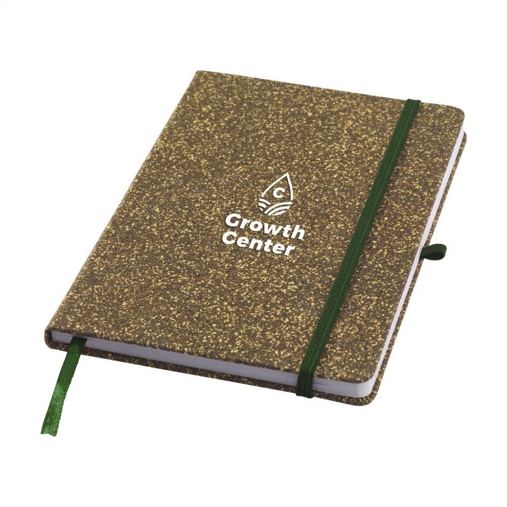 Logotrade reklamprodukter bild: TeGround Cork Paper Notebook A5