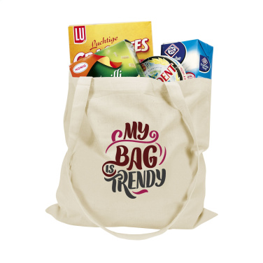 Logotrade reklamprodukter bild: ShoppyBag (135g/m²) bomullspåse med långa handtag
