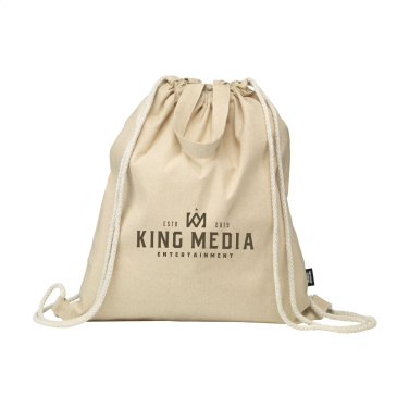 Logotrade kampanjprodukter bild: GRS Recycled Cotton PromoBag Plus (180 g/m²) ryggsäck