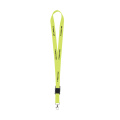 KeyCord 2 cm snodd, fluorescerande gul