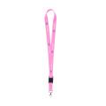 KeyCord 2 cm snodd, fluorescerande rosa