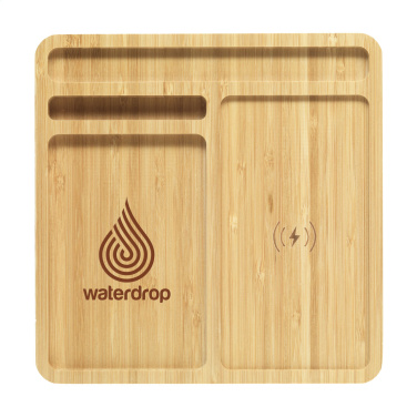 Logotrade presentreklam bild: Bamboo Organizer laddare