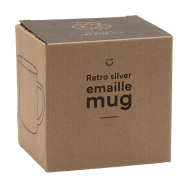 Logotrade profilreklam bild: Retro Silver Emaljmugg 350 ml