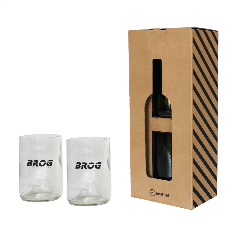 Logotrade profilprodukter bild: Rebottled® Tumbler 2-pack dricksglas