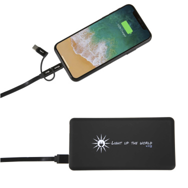 Logotrade profilreklam bild: SCX.design P30 light-up 8000 mAh soldriven powerbank