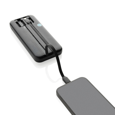 Logotrade profilreklam bild: Turbopack RCS plast powerbank 10.000 integrerade kablar