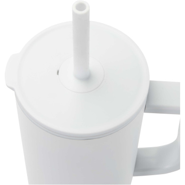 Logotrade profilreklam bild: Brady 900 ml RCS-certifierad isolerad mugg med silikonsugrör