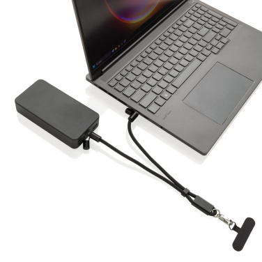 Logotrade kampanjprodukter bild: LoopAmp RCS RPET handledsrem för telefon med 60 W kabel