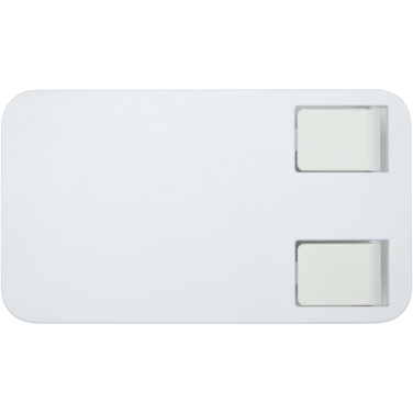 Logotrade kampanjprodukter bild: Alhena vikbar telefonhållare av återvunnen plast med skrivbordsstativ av metall