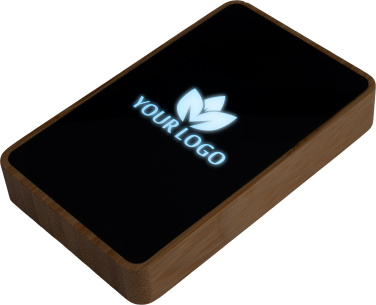 Logotrade profilreklam bild: Powerbank 5000 mAh med upplyst logotyp