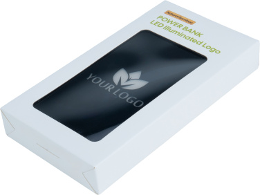 Logotrade reklamprodukter bild: Powerbank 5000 mAh med upplyst logotyp