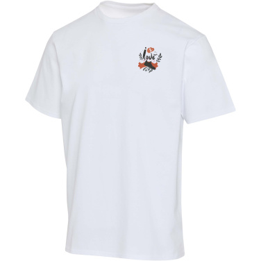 Logotrade presentreklam bild: Lucas 280 g/m2 unisex-oversized T-shirt av ekologiskt OCS-material