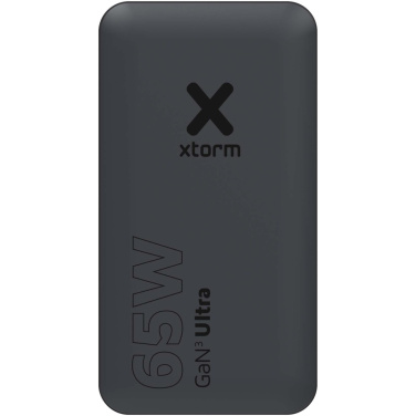 Logotrade profilprodukter bild: Xtorm 65 W snabbladdare set med kabel och resefodral för resor