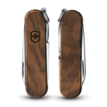 Logotrade presentreklam bild: VICTORINOX Classic SD Wood Fickkniv 5 funktioner