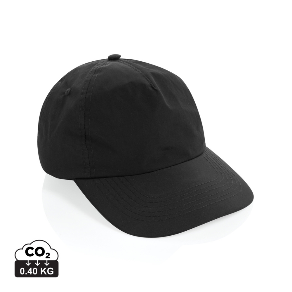 Logotrade reklamprodukter bild: KENTO URBAN RCS återvunnen nylon 5-panels baseballkeps