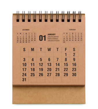 Logotrade profilprodukter bild: 4-årig skrivbordskalender
