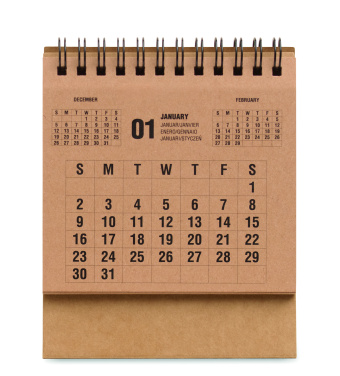 Logotrade presentreklam bild: 4-årig skrivbordskalender
